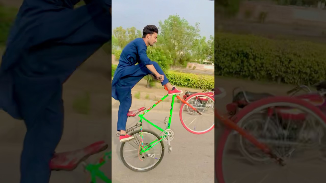 Cycle wheeling 🐊🤯#mashalking#mashal&mdash;-143#foryou