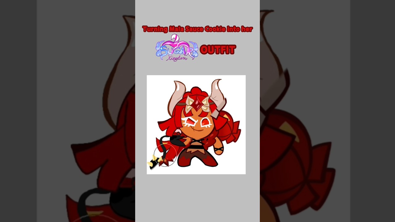 Turning Mala Sauce Cookie into Sugar Kingdom outfit... #malasaucecookie #crk #cookierunkingdom #art