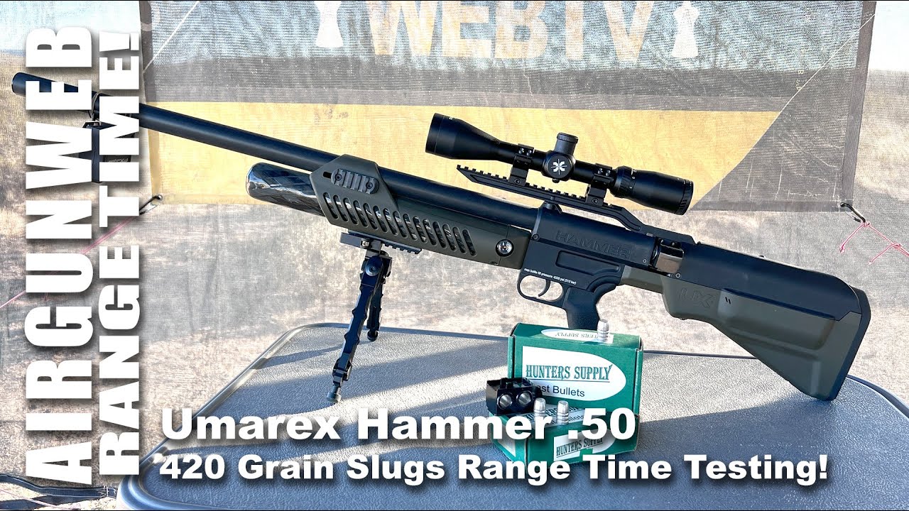 Umarex Hammer .50 Caliber Airgun w/ Hunter Supply 420gr Slugs - Big Bore Airgun!