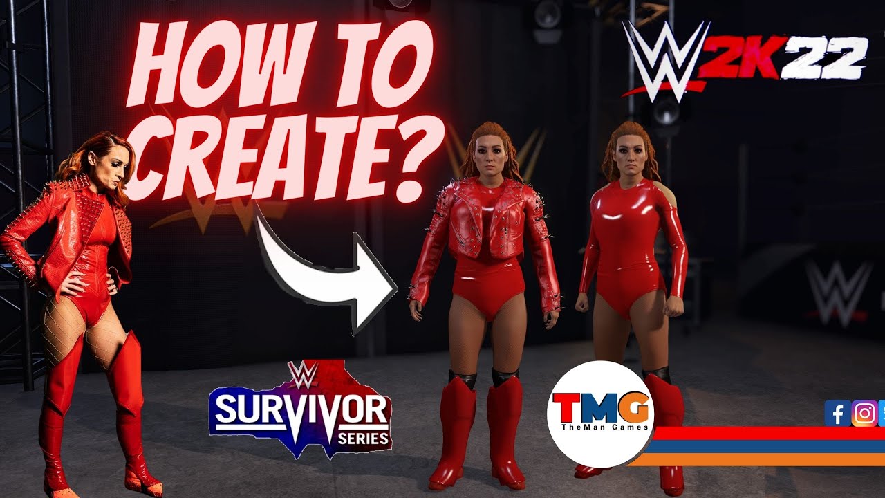 How To Create Becky Lynch Survivor Series Attire! WWE 2K22 Creation