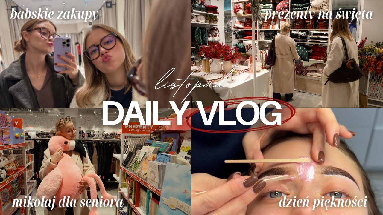 Świąteczne zakupy z MAMĄ I SIOSTRĄ ❤️ Babski dzień i pakowanie prezent&oacute;w dla senior&oacute;w 🎁 | VLOG 2025