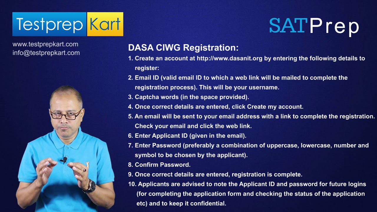 CIWG & DASA Registration Process