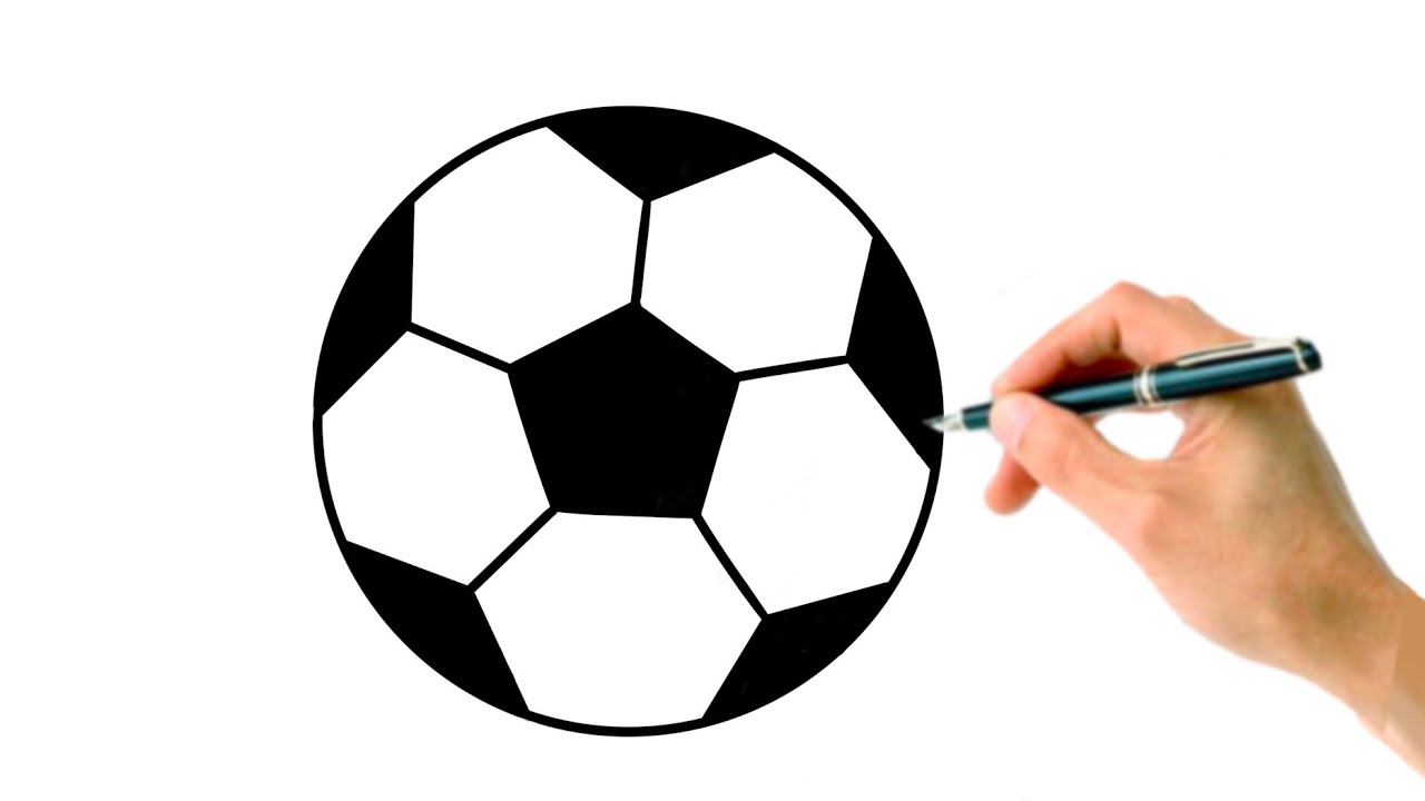 Drawing Football Easy Guide For Kids Sports Soccer