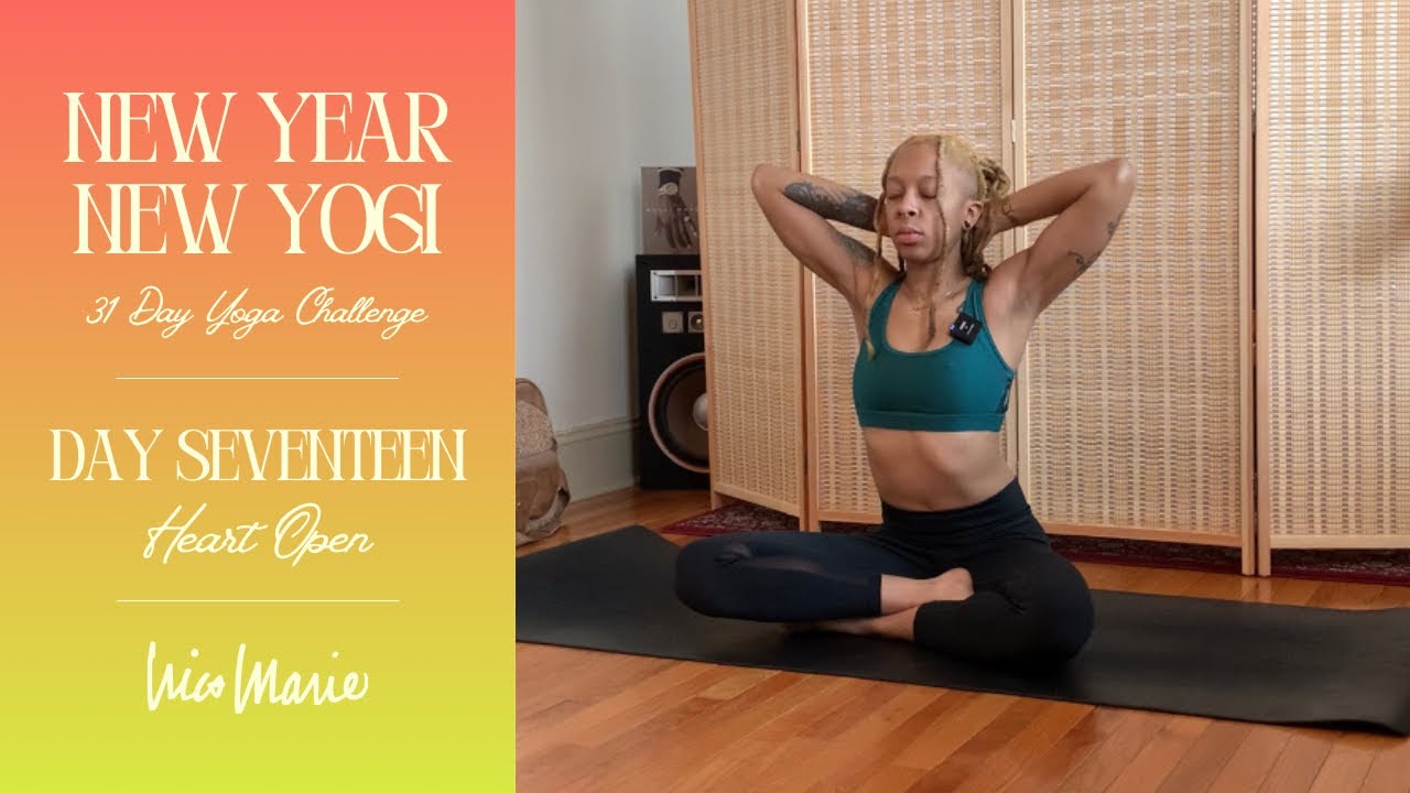 DAY 17 - Heart Open - Heart Chakra Yoga | 💛 NEW YEAR, NEW YOGI CHALLENGE WITH NICO 💛