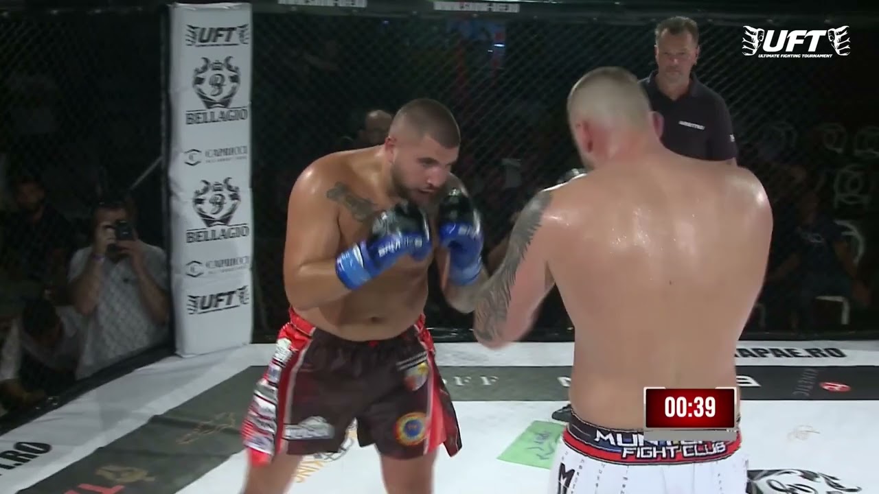 +95 kg 5x3m K1 Champion Fight: Sebastian Lutaniuc vs Munteanu Marius UFT10 Heavyweight Belt K1 Fight