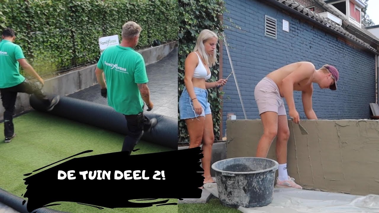 KUNSTGRAS & ZELF PLANTENBAKKEN BOUWEN - Nummertje39 #16