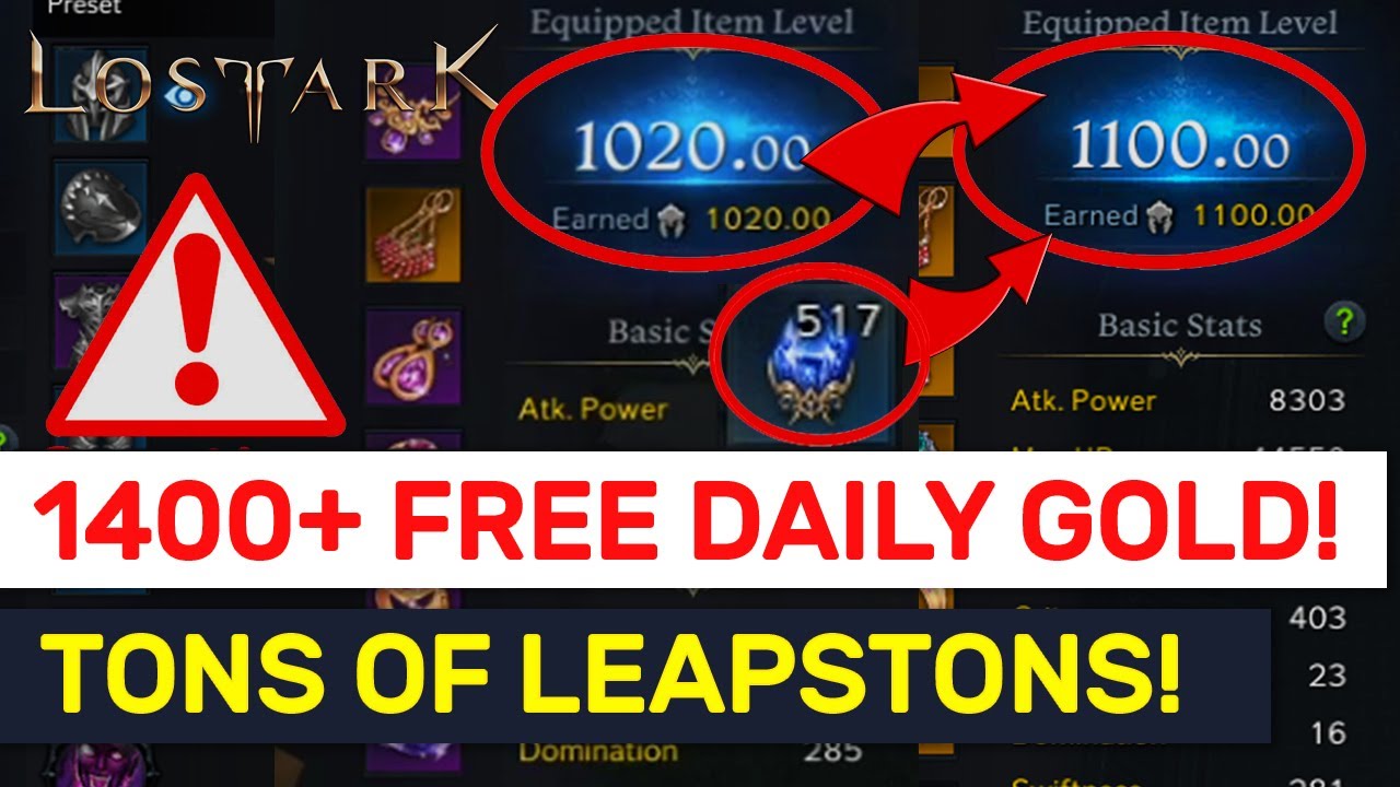 THIS GIVES FREE 1400 GOLD VALUE DAILY! GET Tons Of Leapstones! | Lost Ark