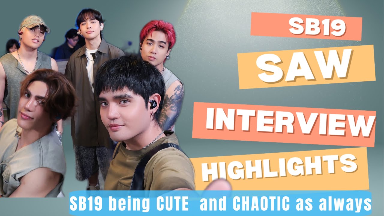 SB19 SAW Interview moments: SB19 being cute and chaotic as always😍