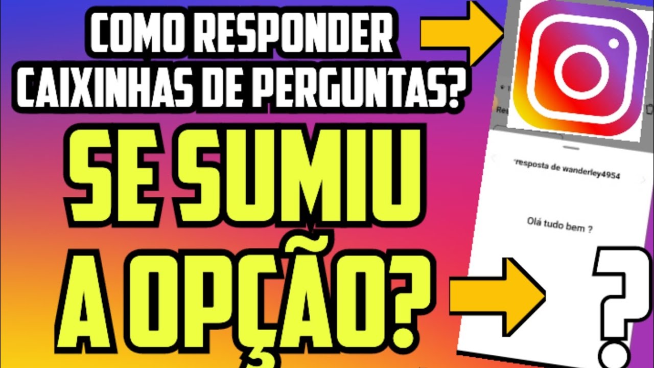 Não Consigo Responder Caixa de Perguntas no Instagram? COMO RESOLVER