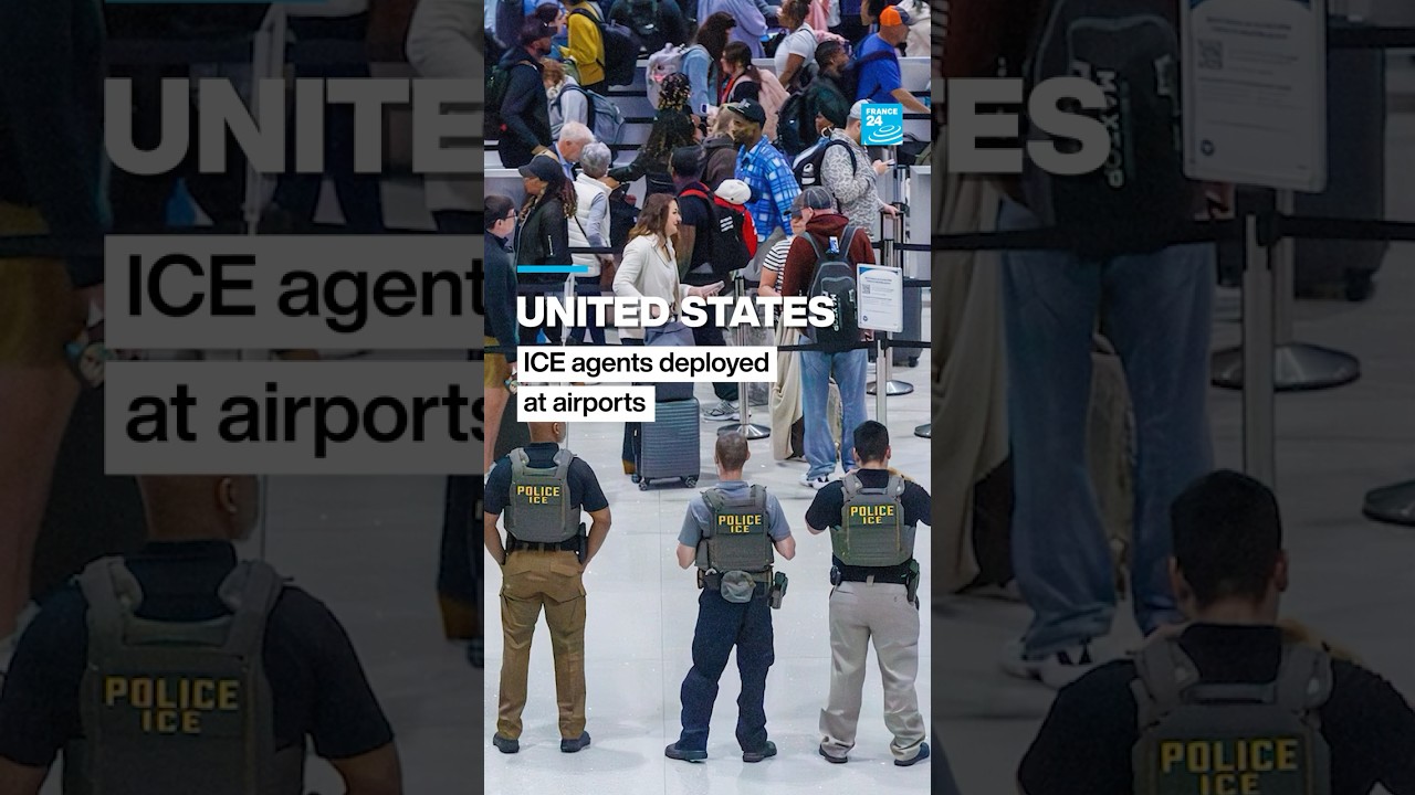 United States: ICE agents patrol airports amid govt shutdown &bull; FRANCE 24 English