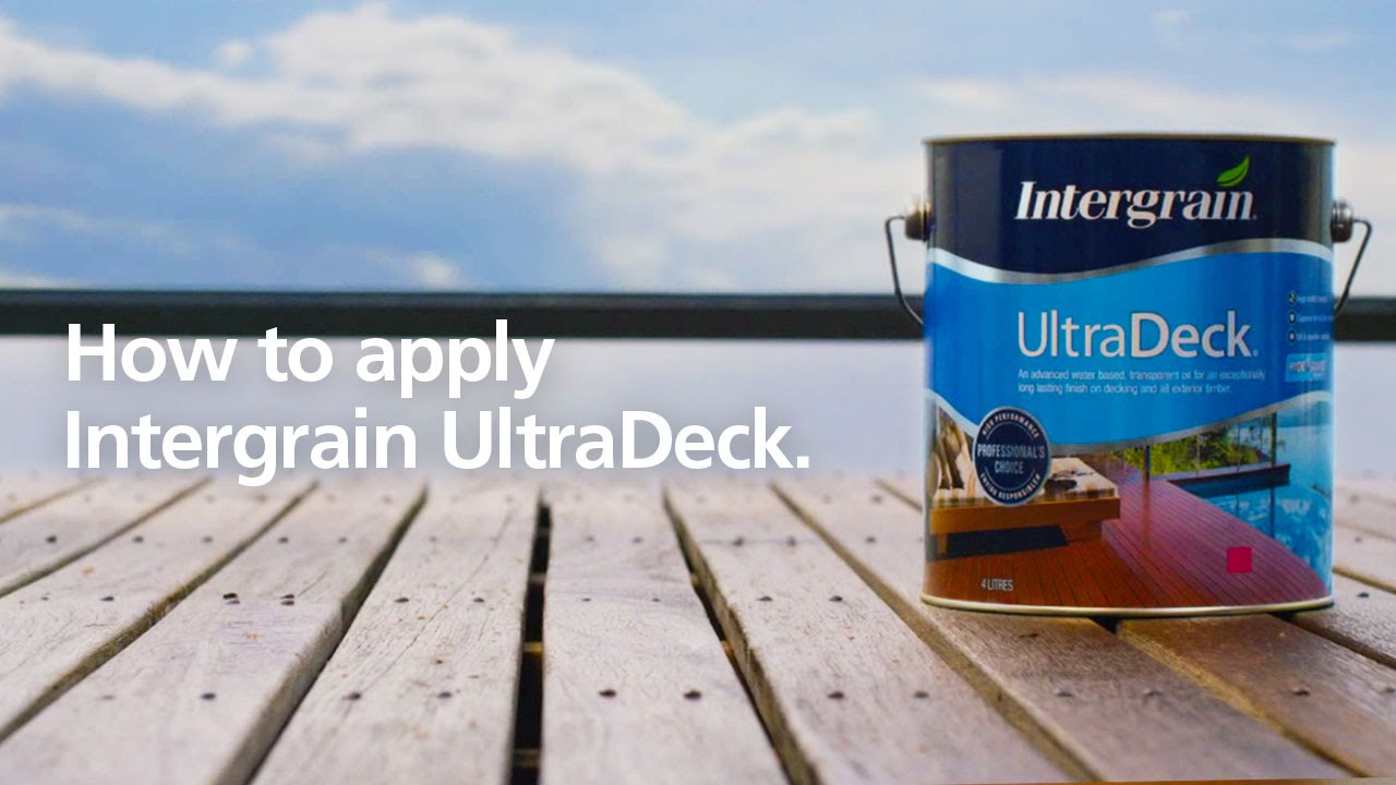 How to apply Intergrain UltraDeck