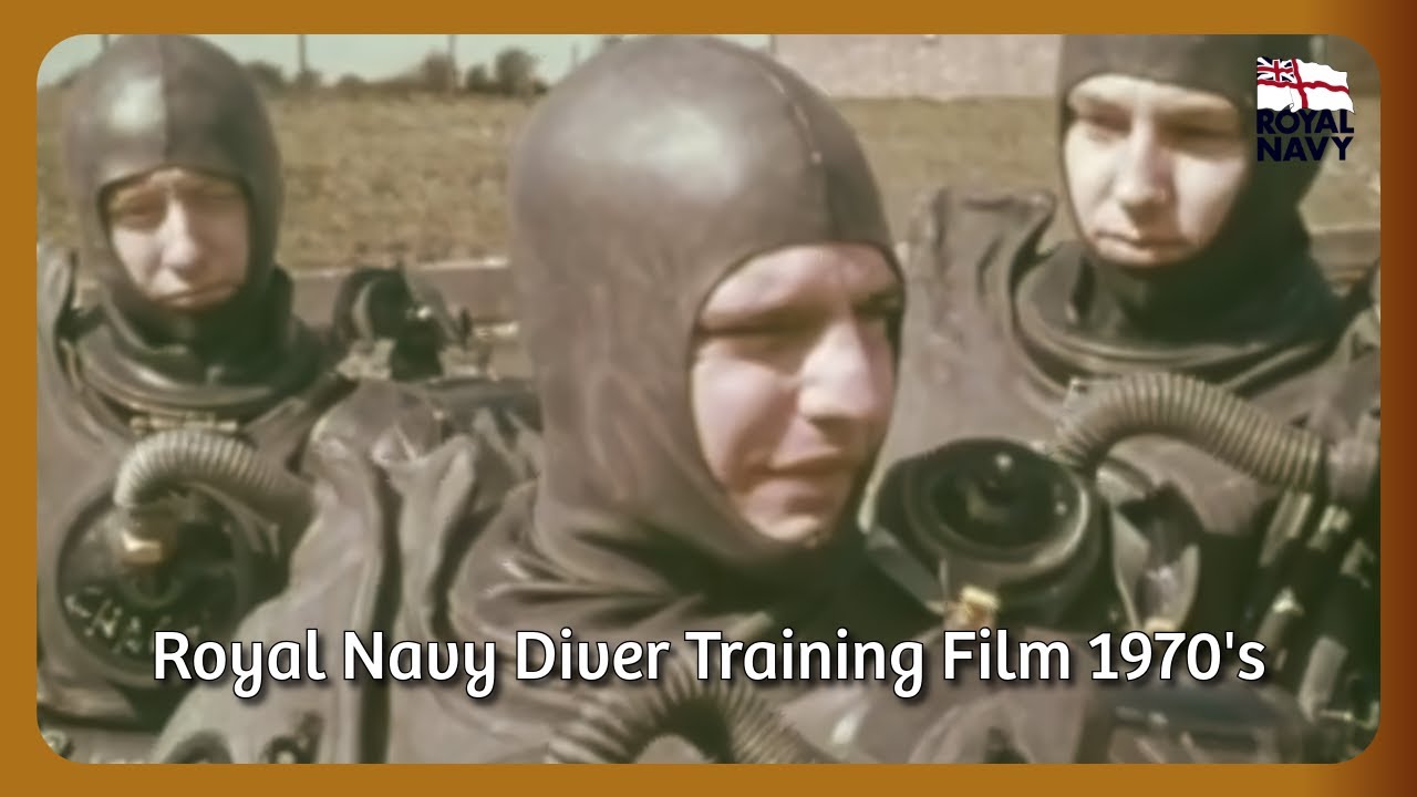 Royal Navy Diver Training Film 1970's | Military | RN