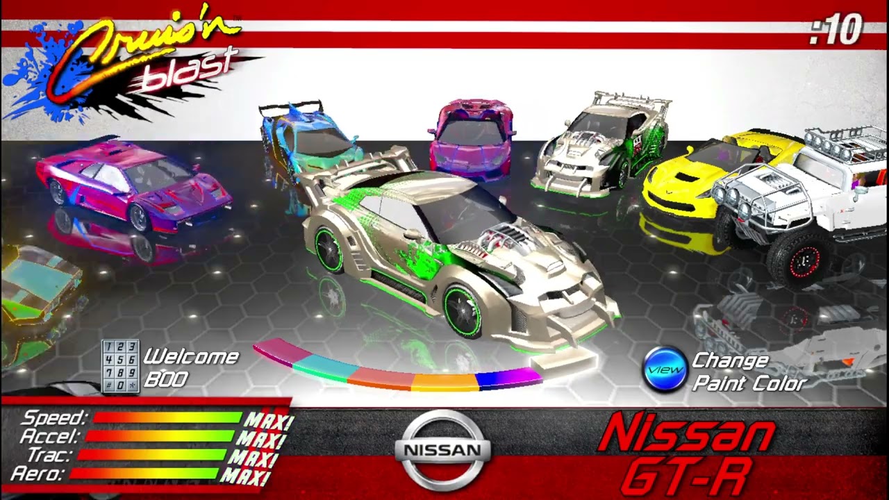 Cruis’n Blast™ – Raw Thrills, Inc. (2017) - Nissan GT-R - Gameplay (TeknoParrot)