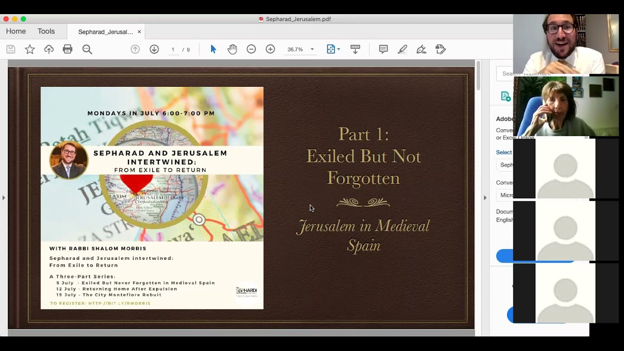 Sepharad and Jerusalem Intertwined 1/3 - In Medieval Spain