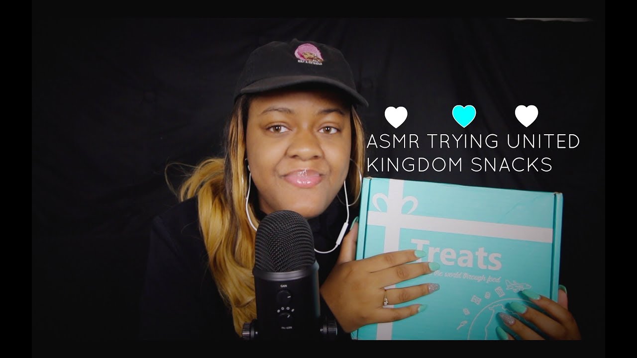 ASMR Unboxing & Tasting UK Snacks (Crunching, Eating, Mouth Sounds)