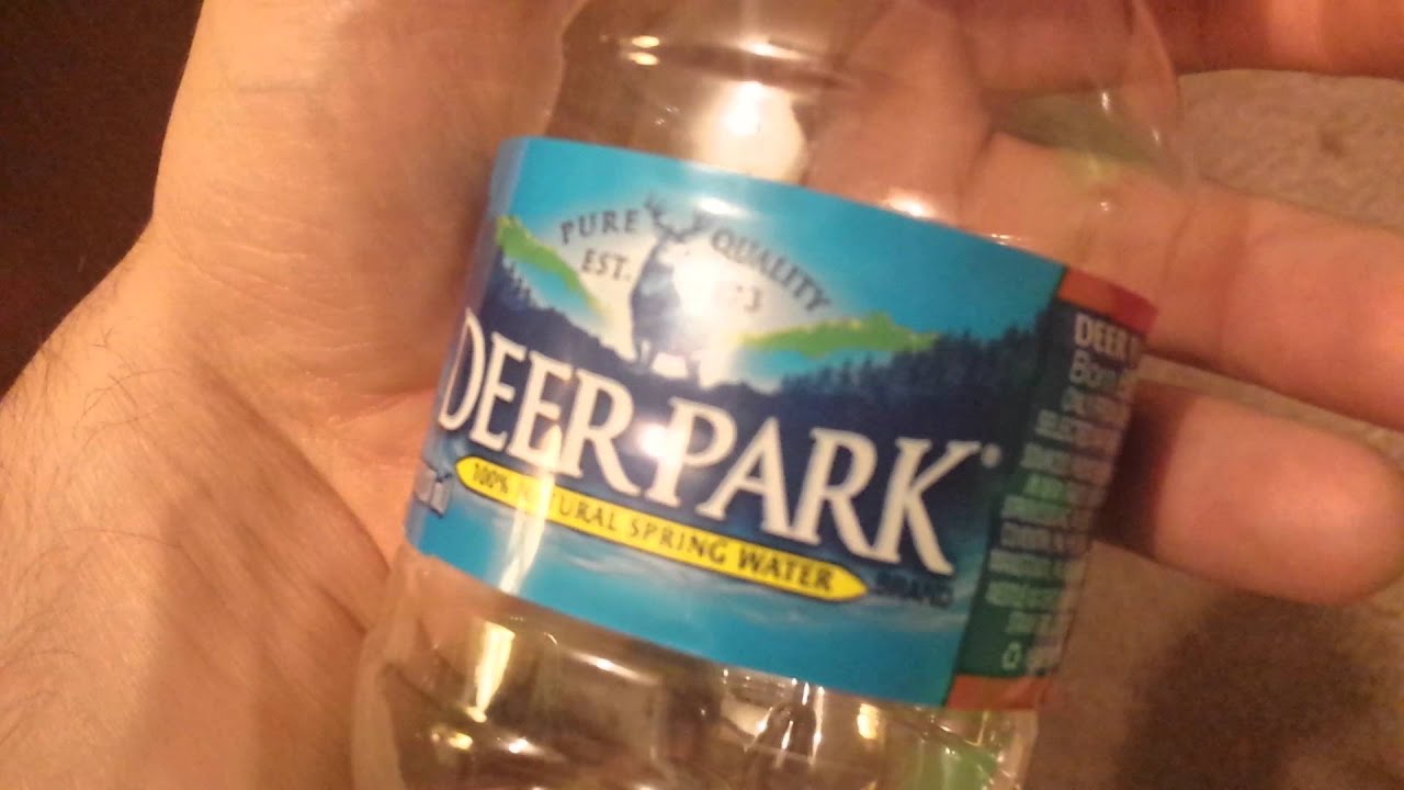 Look at this empty bottle of deer park water!!!