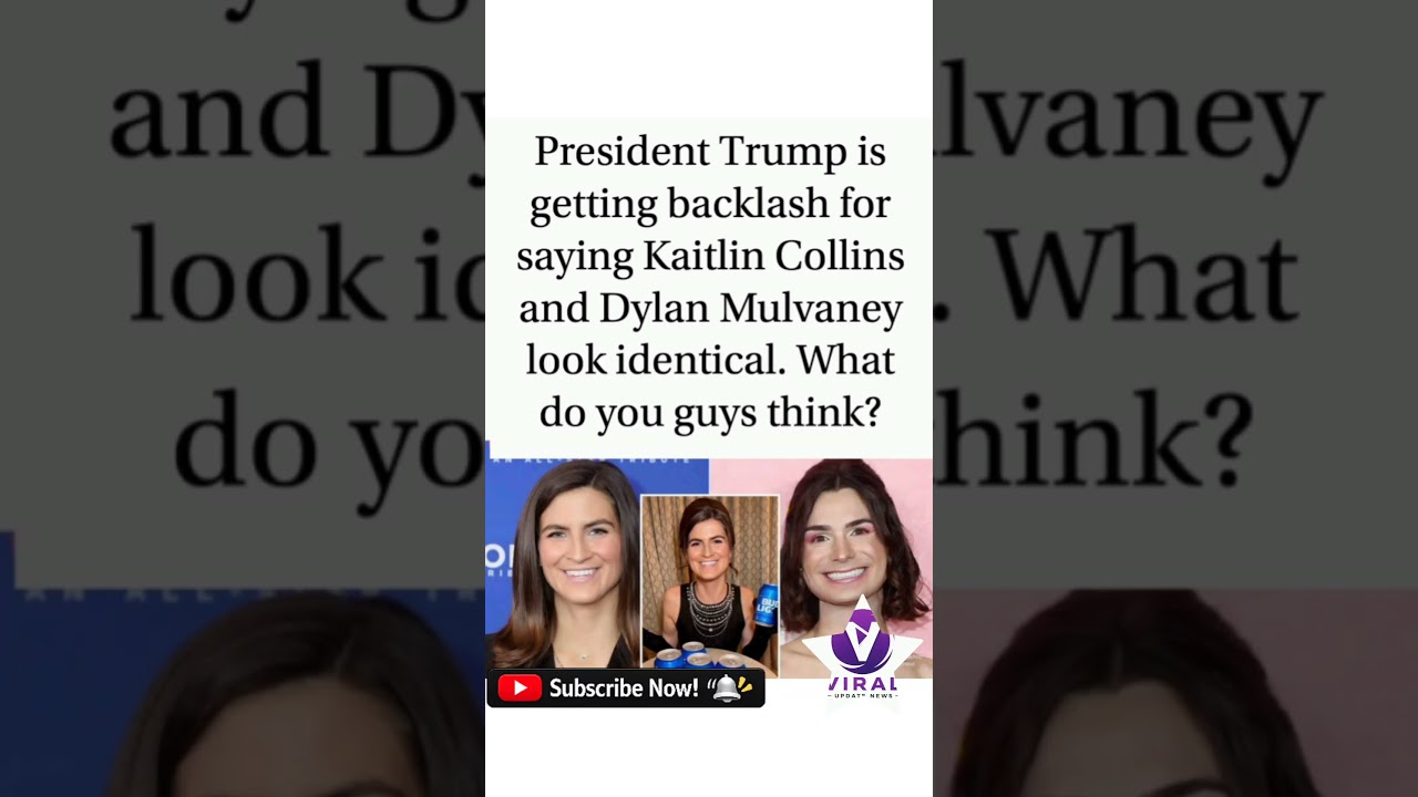 Trump said they look identical. Do YOU see it?#Trump #KaitlinCollins #DylanMulvaney