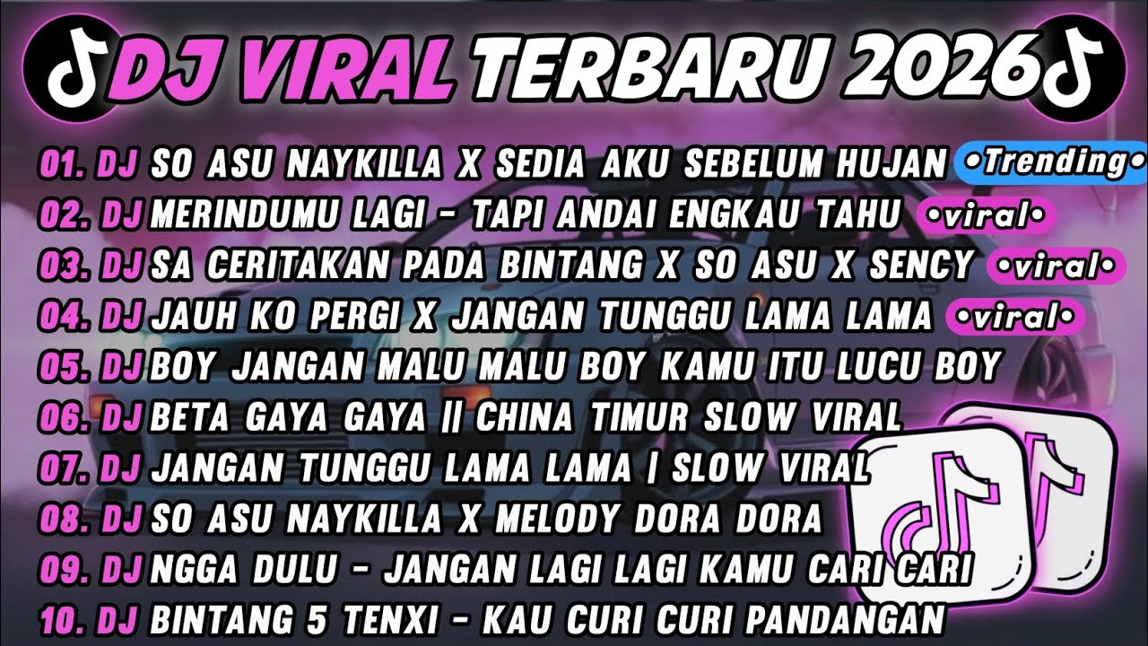 DJ TIKTOK TERBARU 2026🎵DJ SO ASU X SEDIA AKU SEBELUM HUJAN🎵DJ TAPI ANDAI ENGKAU TAHU -MERINDUMU LAGI