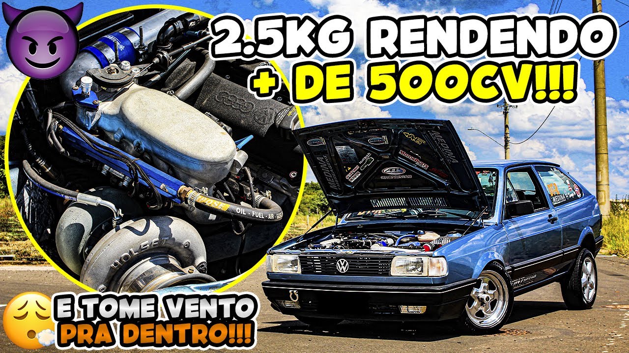 💨GOL QUADRADO TURBO DE + DE 500CV