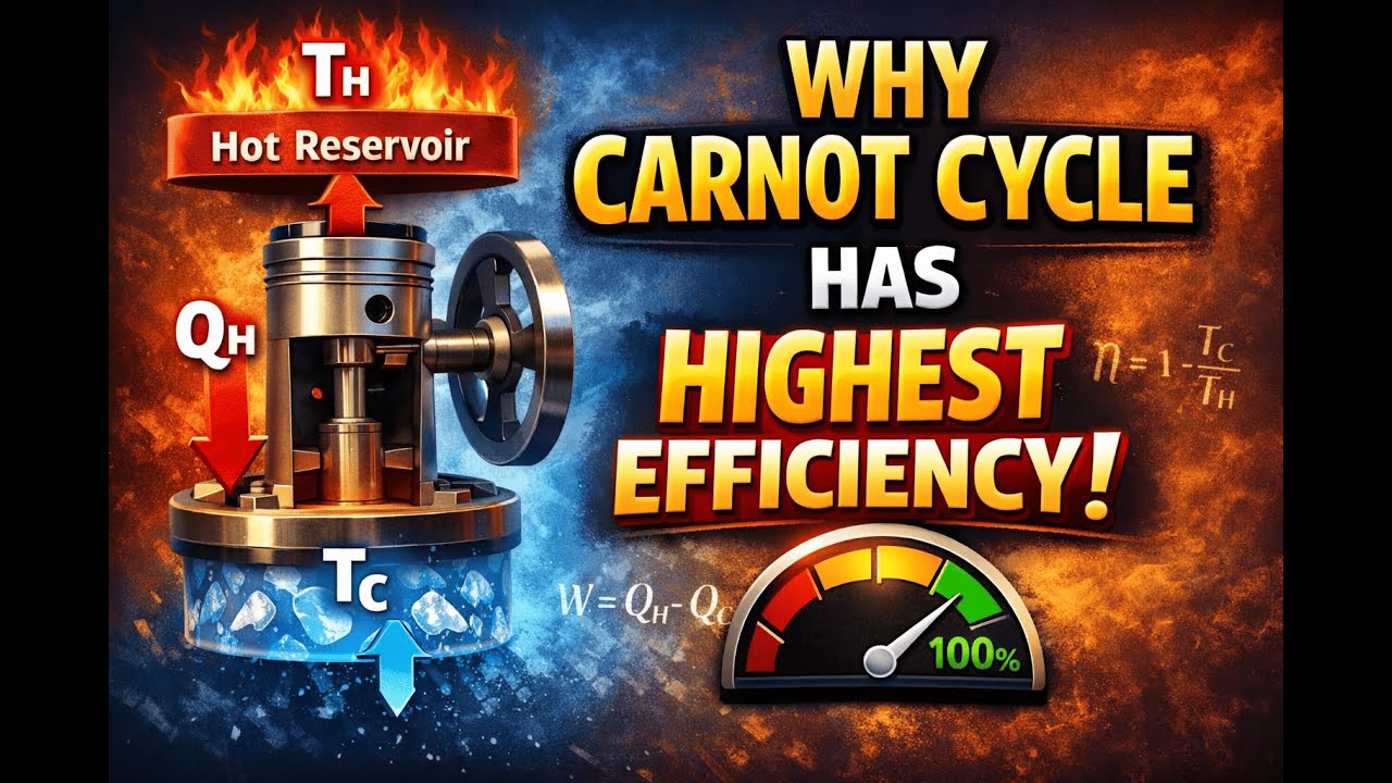 Why Carnot Cycle Has the Highest Efficiency | Thermodynamics