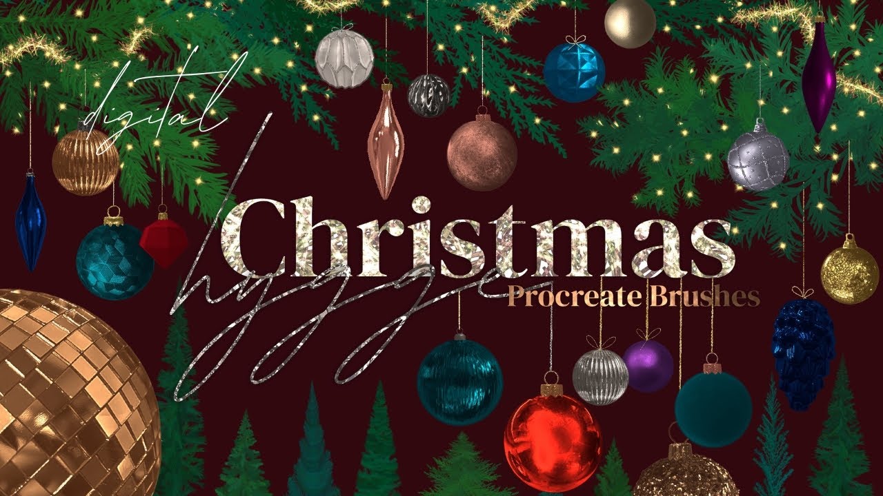 Christmas Hygge Brushes for Procreate - Complete Walkthrough and Brush Demo