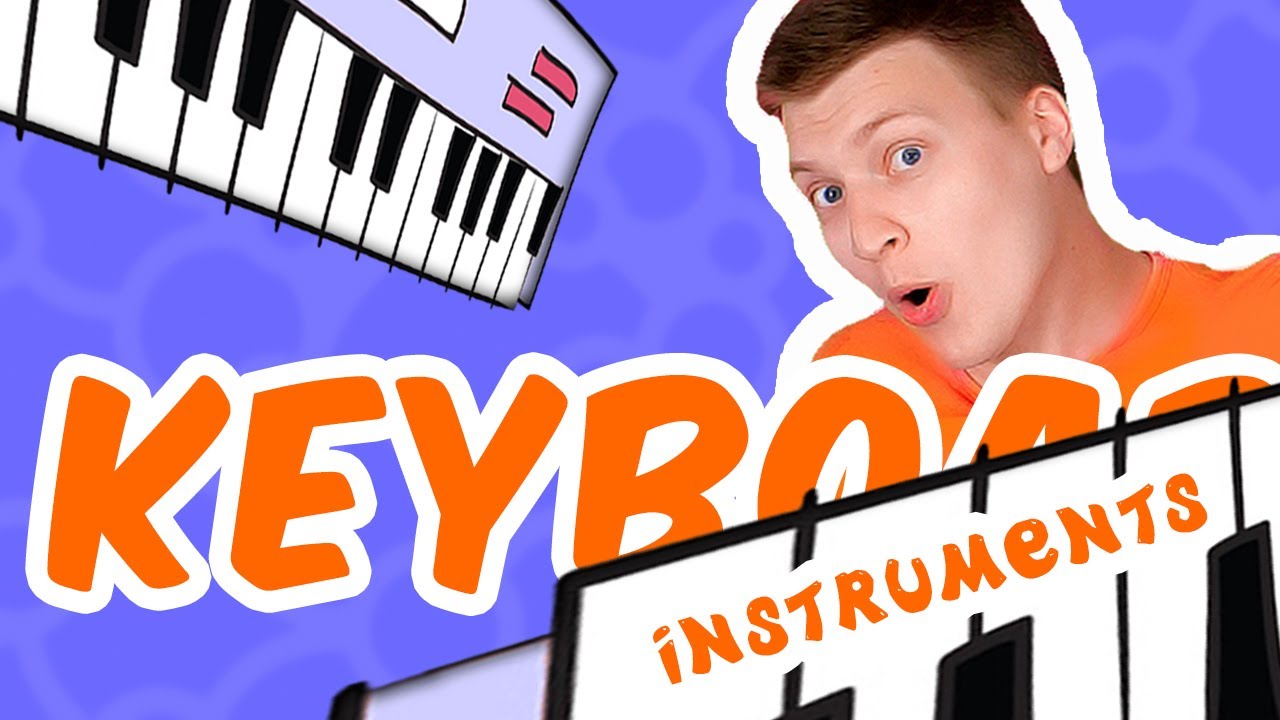 Variety of keyboard instruments. What do grand piano, organ and synthesizer sound like?