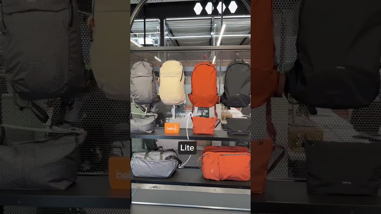 Bellroy HQ bag wall!
