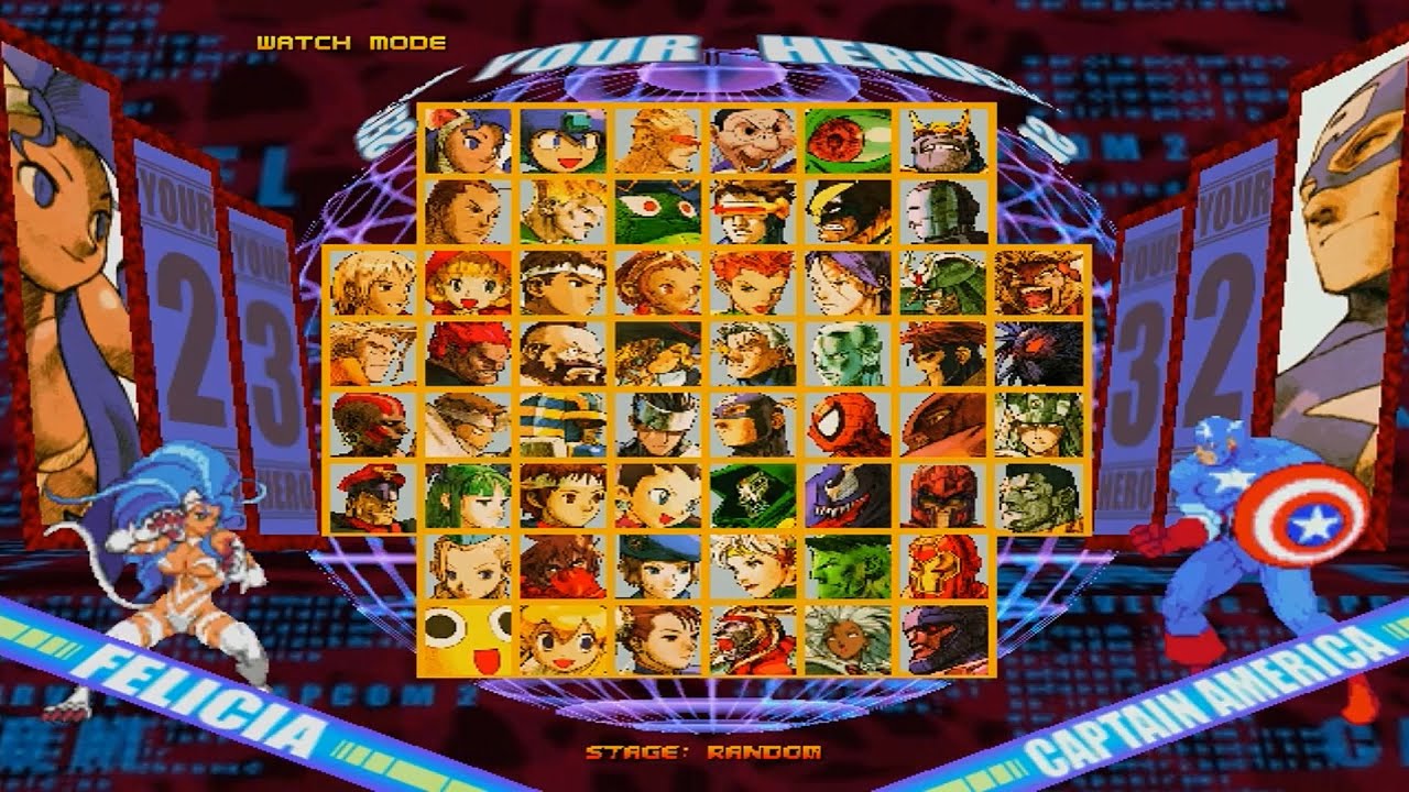 Игровой процесс Marvel vs. Capcom 2 Ikemen Go 2026