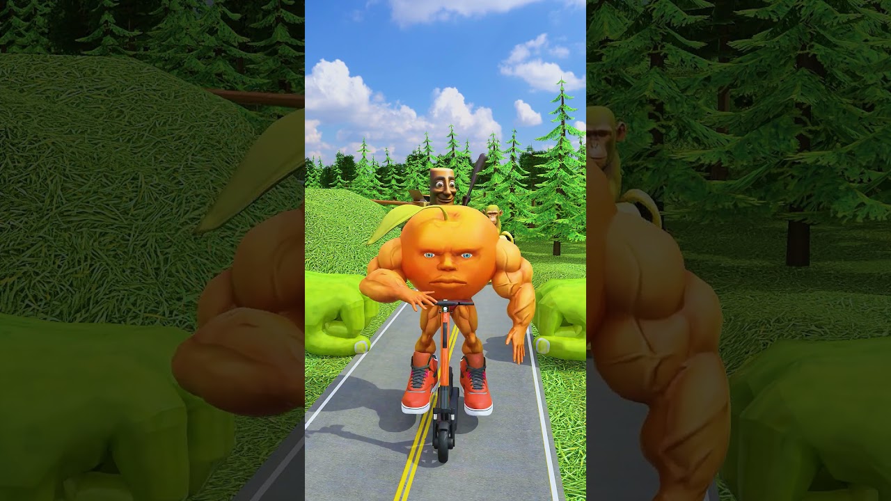 GTA V Brainrot vs Hulk Weird Cars Crossing Two Giant Slap Hands in Bollards #gta