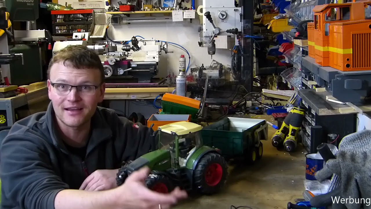 Noch mehr Platz machen - Fendt936 mit Kipper - Bruder RC Umbau