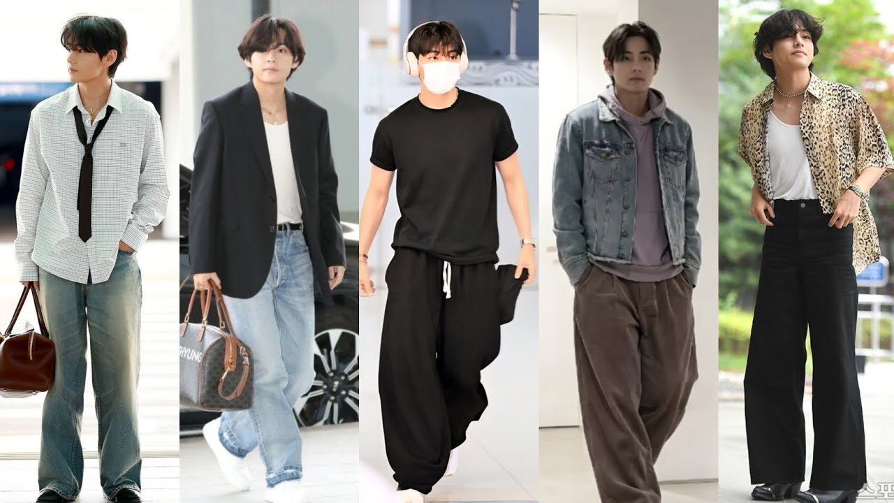 Taehyung (Bts) Airport fashion style 2022-2025