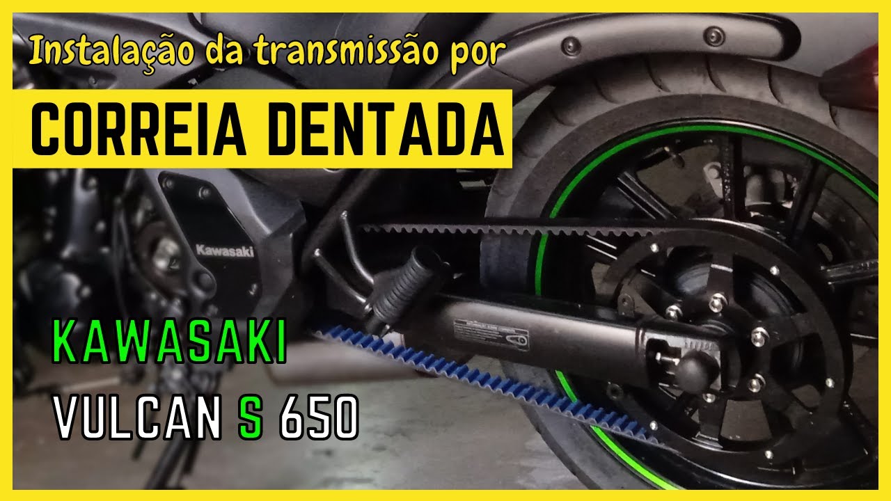 Belém sob rodas - Correia dentada na Kawasaki Vulcan S 650