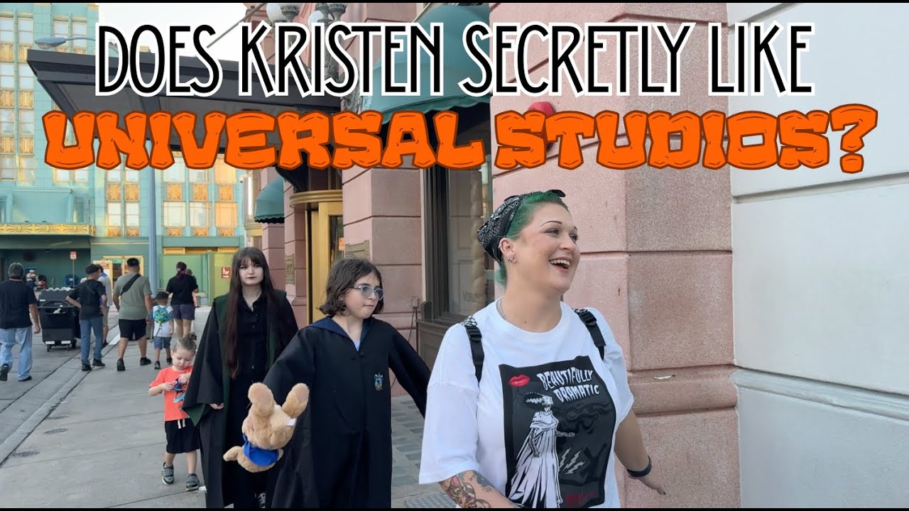 Ночной выход в Universal Studios — Кристен тайно любит Universal?! 4K