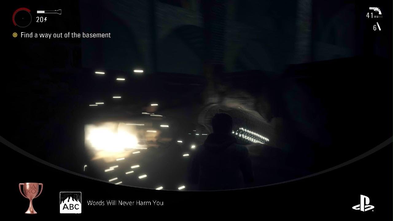 Alan Wake Remastered Words Will Never Harm You Trophy
