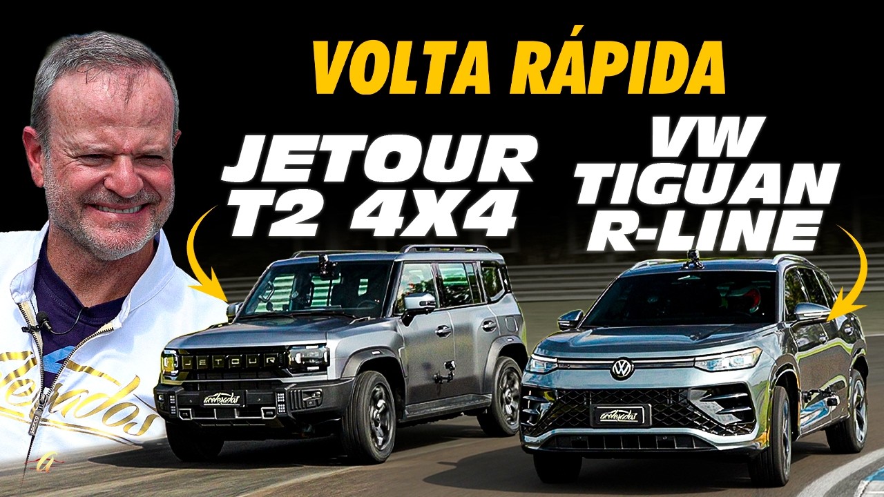 VOLKSWAGEN TIGUAN X JETOUR T2 NA VOLTA R&Aacute;PIDA! Rubinho acelera os SUVs 4x4 a partir de R$ 300k
