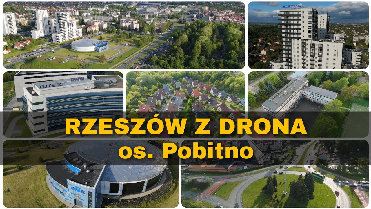 Rzeszów z drona: Osiedle Pobitno | DJI Flip, 4K | maj 2025 