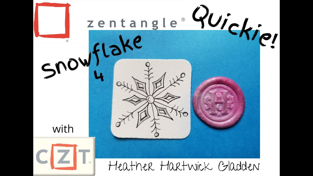 Снежинка 4 | Zentangle® Quickie