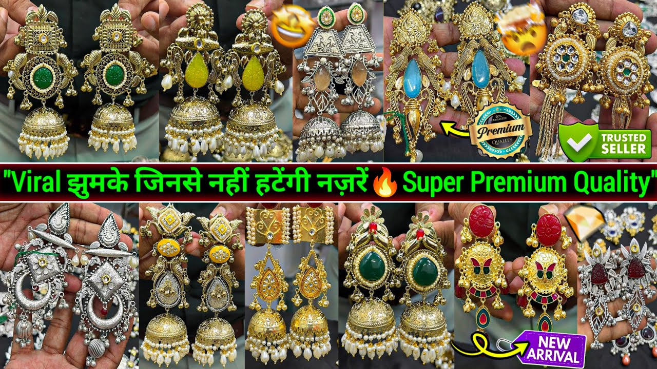 Instagram Viral Apala Polish Jhumka Long Earrings Real Manufacturer in Jaipur | By Smart Bhaiji