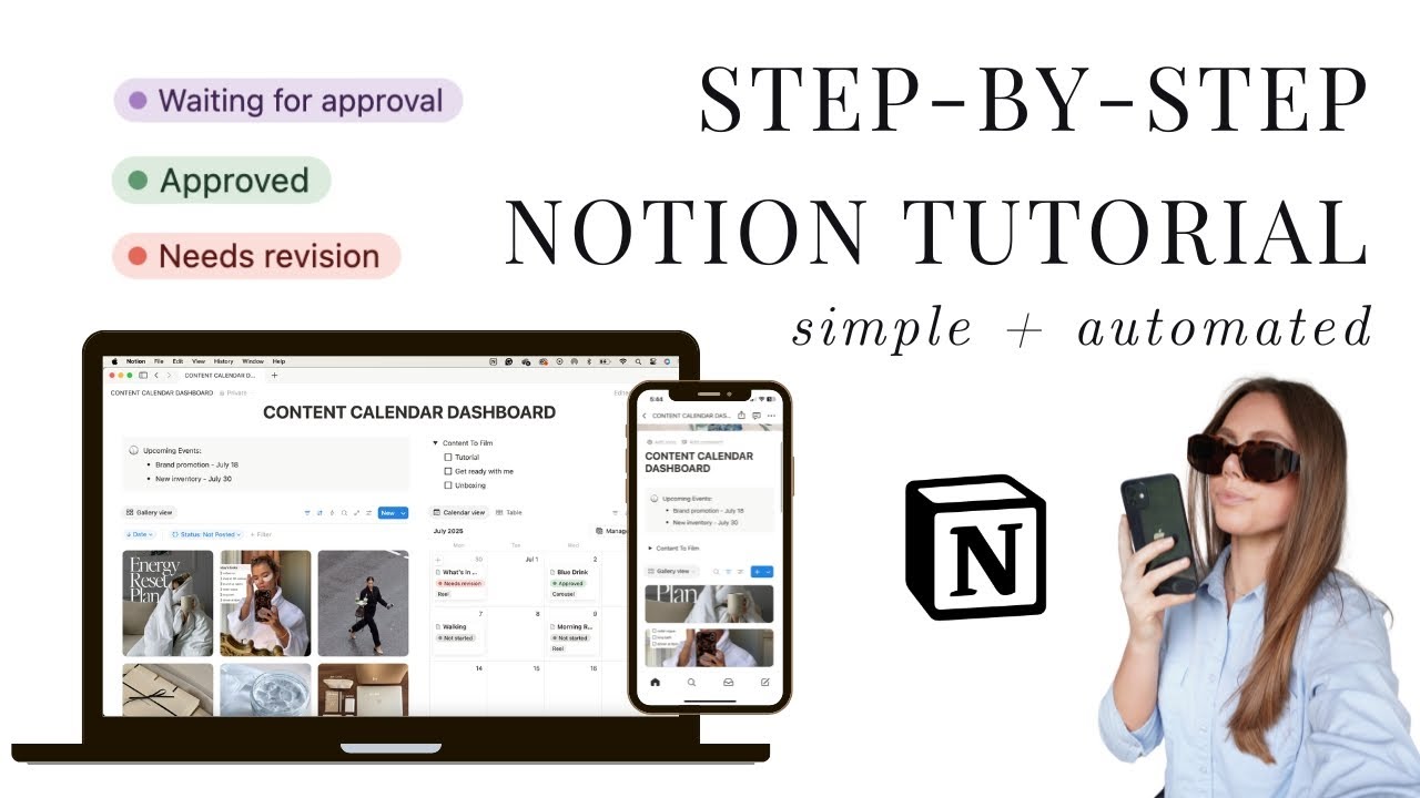 How to Get a Feed View in Notion 💻🤍 | Simple Content Calendar for Social Media Planning