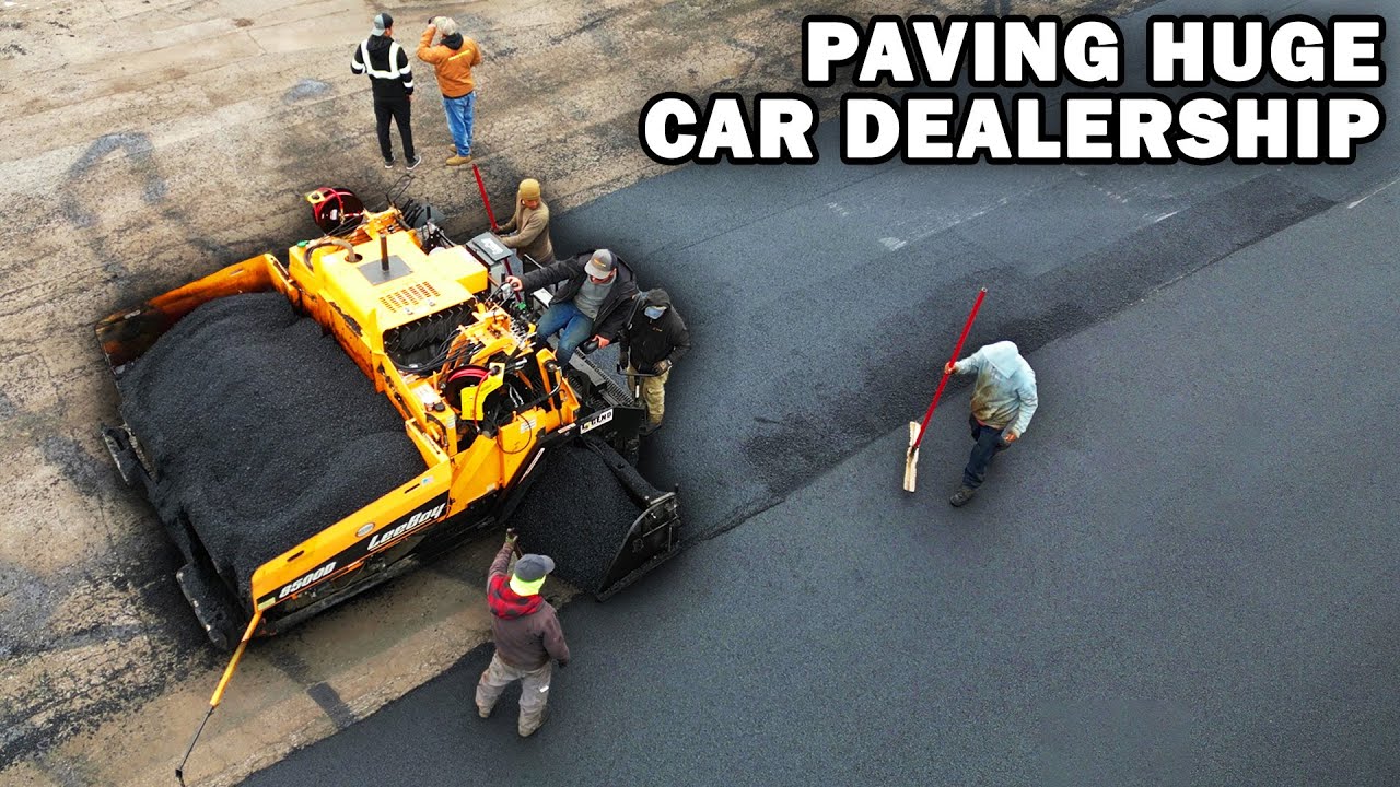 Paving a Huge Car Dealership | Part 4