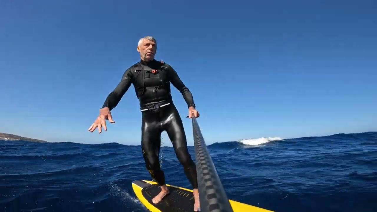 Downwind on F One Eagle X 1000.