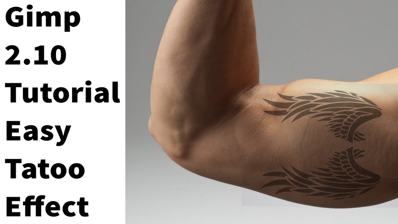 Gimp2.10 Tutorial Easy Tattoo Effect