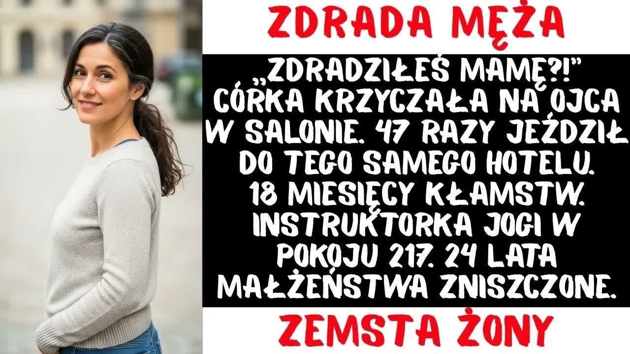 48  ＂Zdradziłeś mamę？!＂   Córka krzyczała na ojca  18 miesięcy kłamstwa z instruktorką jogi