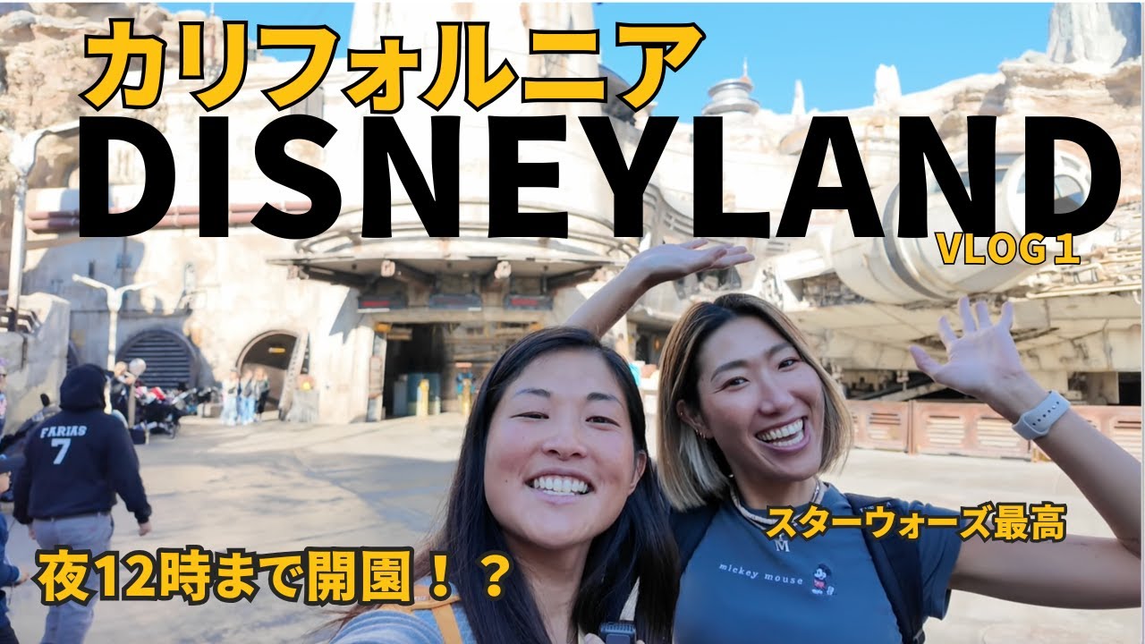 カリフォルニアディズニーランドで深夜12時まで遊びすぎた