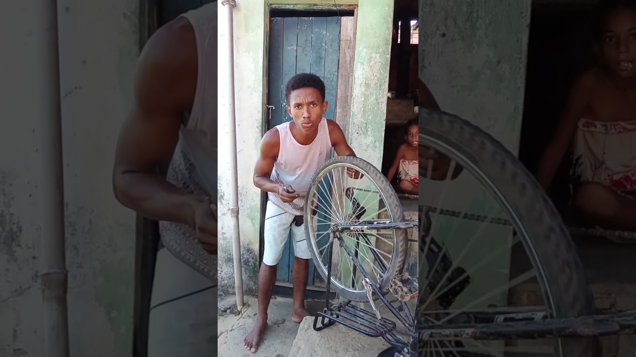 consertando a minha bicicleta 