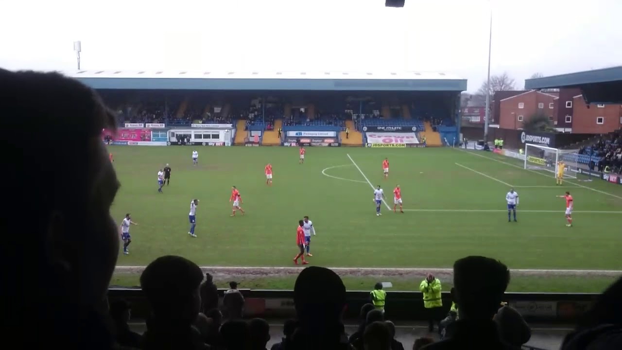Bury fans vs Blackpool 3/2/18