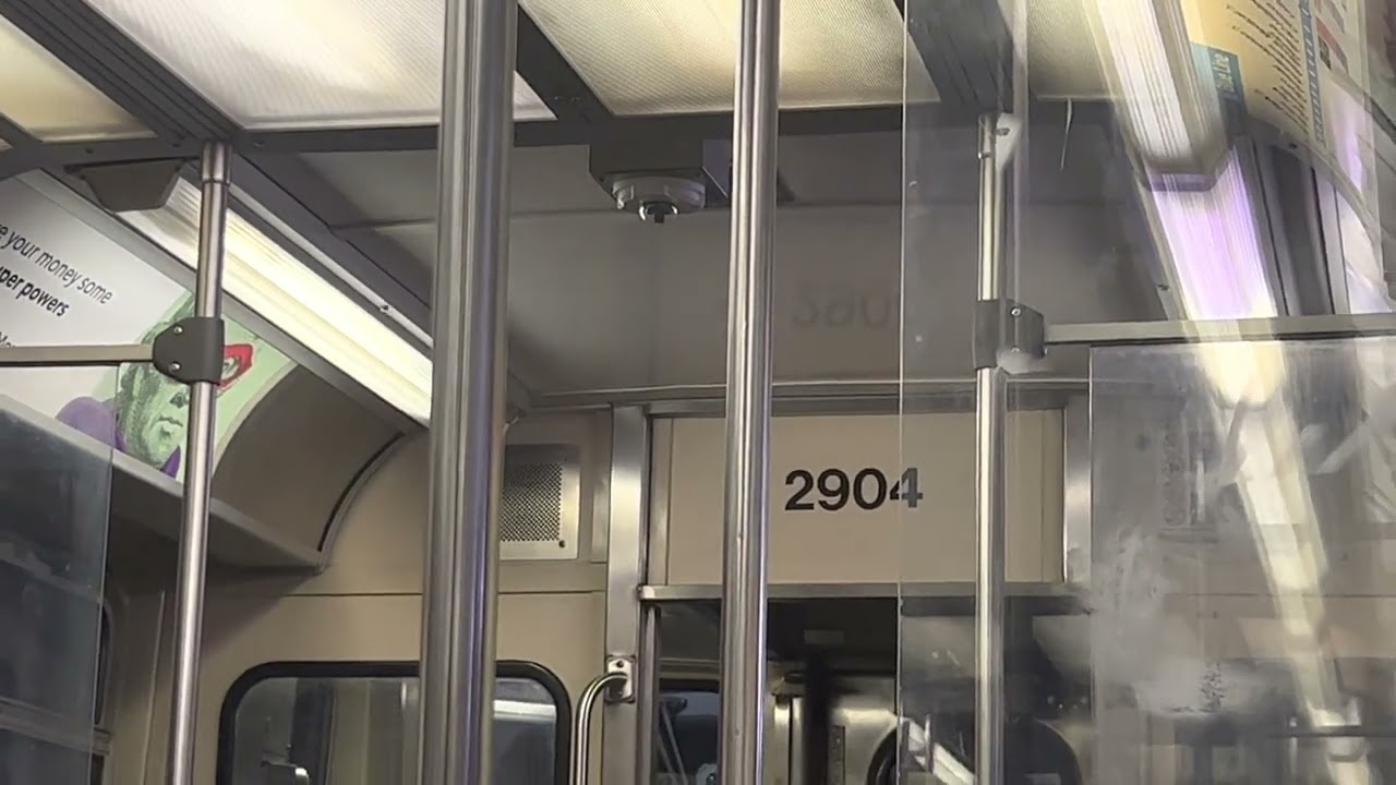 Riding on board CTA Blue Line 1981-87 budd company 2600 series cars #2904 5/25/23
