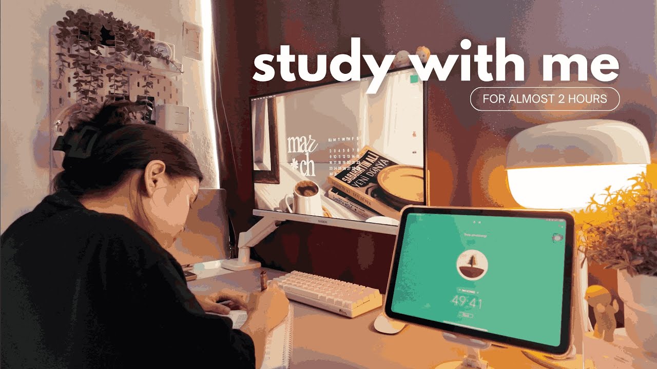 👩‍⚖️ study with me for (almost) 2 hours as a law student | zhenia flores ♡