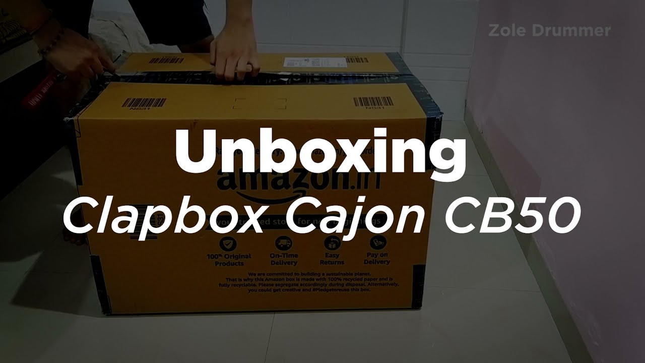 CLAPBOX Cajon CB50 Unboxing