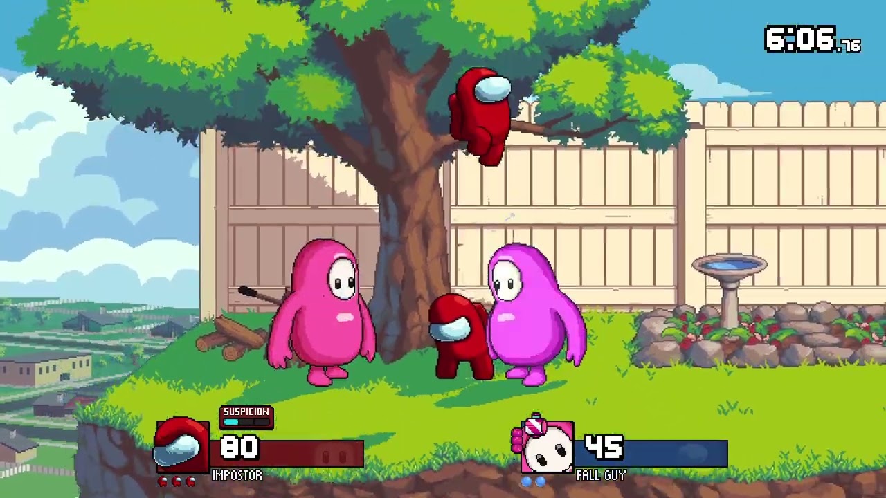 Among Us vs Fallguys Online edition.